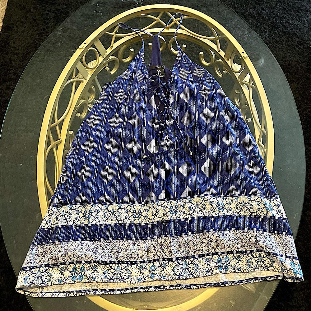 Short blue sundress